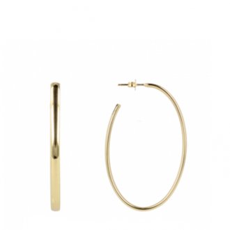 Lott.gioielli Gouden Creool Ovaal Oorbellen