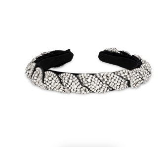 Sui Ava Sarah Crystal Headband Crystal White