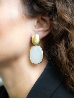 Lott Gioielli Pendant Square Facet White