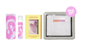 Coucou Hydrating Jelly Booster + Rose Quartz Gua Sha Set