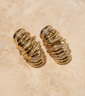 Lott Gioielli Croissant With Stone