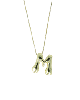 Lott Gioielli Necklace Cartoon Letter M Verstelbaar - Gold