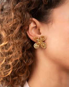 Lott Gioielli Flower Earring S - Gold