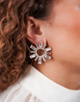 Lott Gioielli Earring Small Baguette - Crystal G