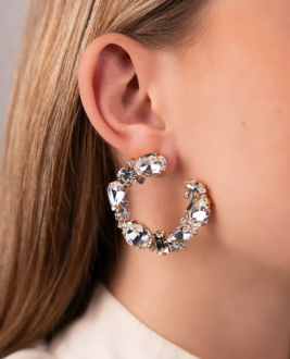 Lott Gioielli Irregular Creole Crystal