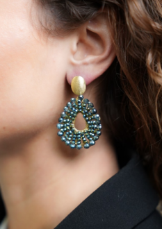 Lott Gioielli Open Drop S Element Metallic Green