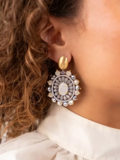 Lott Gioielli Oval S Crystal Double Tigereye