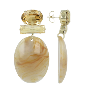 Lott Gioielli Closed Bugle Oval S - Natural Mix