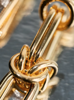 Lott Gioielli Earring Knotted Link - Gold