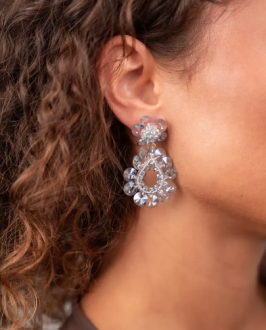 Lott Gioielli Flower Double Drop S/m - Retro Blue