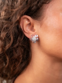 Lott Gioeilli Flower Stud - Retro Blue