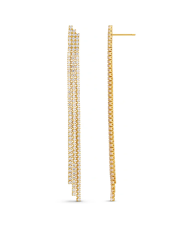 Orelia Cupchain Waterfall Drop Earrings