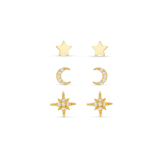 Orelia Celestial Pave Stud Gift Box