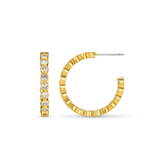 Orelia Crystal Tennis Mid Size Hoops