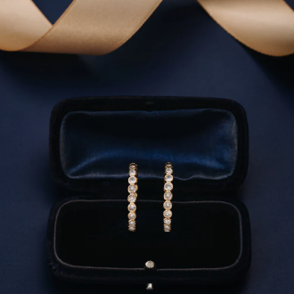 Orelia Crystal Tennis Mid Size Hoops