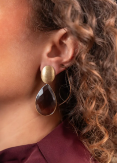 Lott Gioielli Framed Drop XL Brown